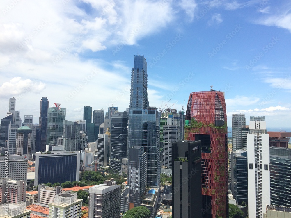 singapore city skyscrapers