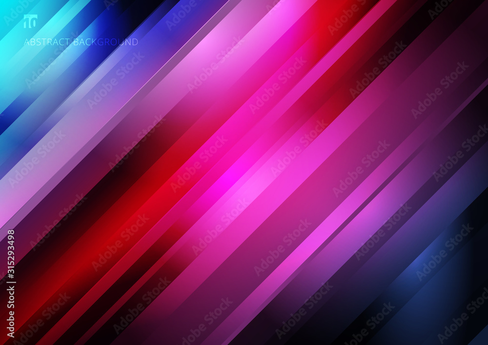 Abstract striped diagonal geometric lines pattern technology on colorful gradients background. Abstract striped diagonal geometric lines pattern technology on colorful gradients background.