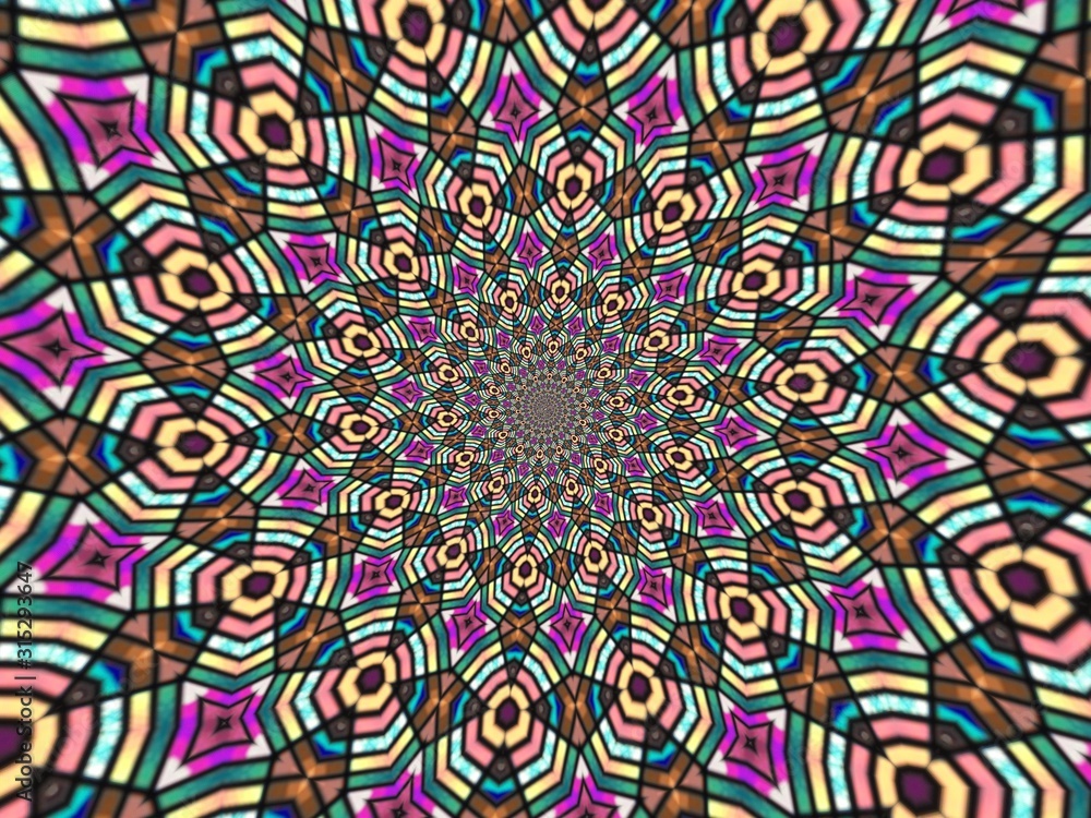 Colorful digital graphic kaleidoscope symmetry mandala style in laser light sunray trial pattern, Tie Dye , spiderweb art abstract background for art projects, banner, business, card, 3D, template Colorful digital graphic kaleidoscope symmetry mandala style in laser light sunray trial pattern, Tie Dye , spiderweb art abstract background for art projects, banner, business, card, 3D, template