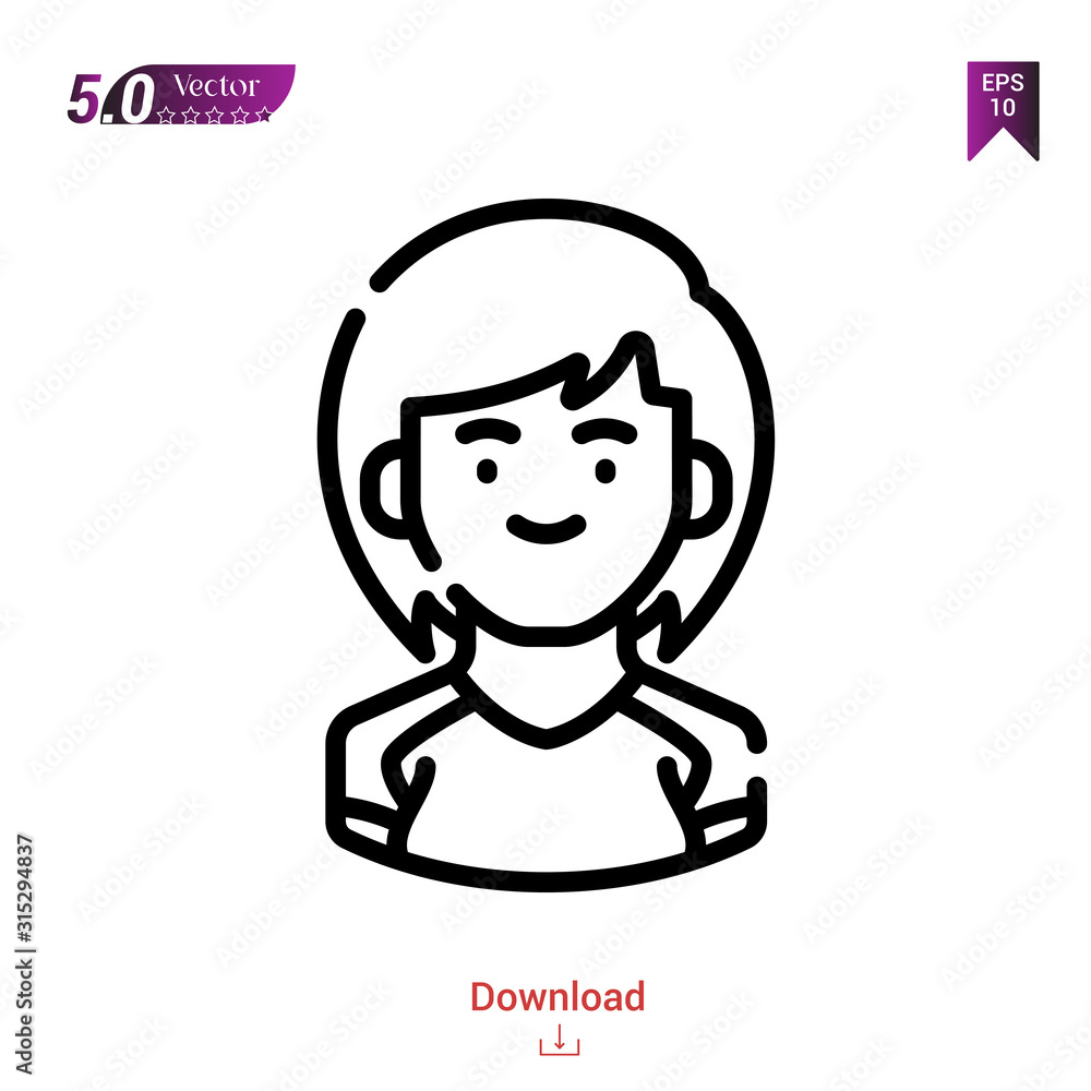 Outline volleyball player icon vector isolated on white background. Graphic design, material-design,sport-avatars icons mobile application, logo, user interface. EPS 10 format vector Outline volleyball player icon vector isolated on white background. Graphic design, material-design,sport-avatars icons mobile application, logo, user interface. EPS 10 format vector