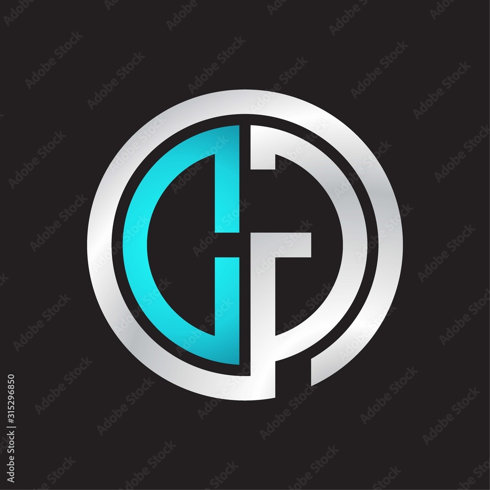 DG Initial logo linked circle monogram DG Initial logo linked circle monogram