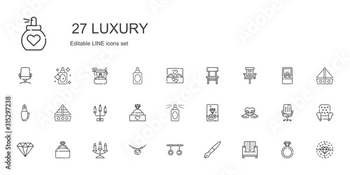 luxury icons set