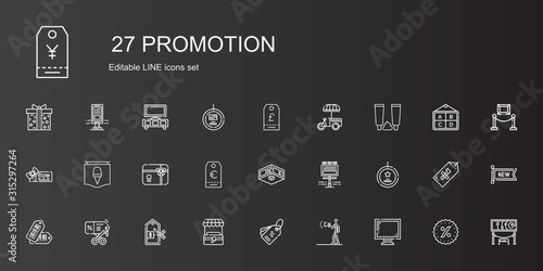 promotion icons set