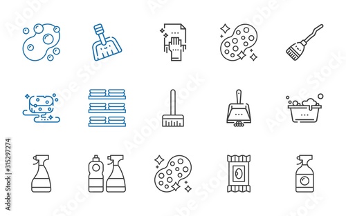 sponge icons set