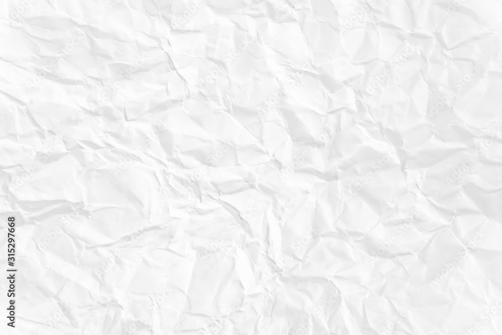 Fototapeta premium Paper texture Crumpled White.Top view.