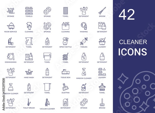 cleaner icons set