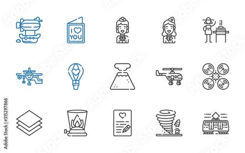 air icons set
