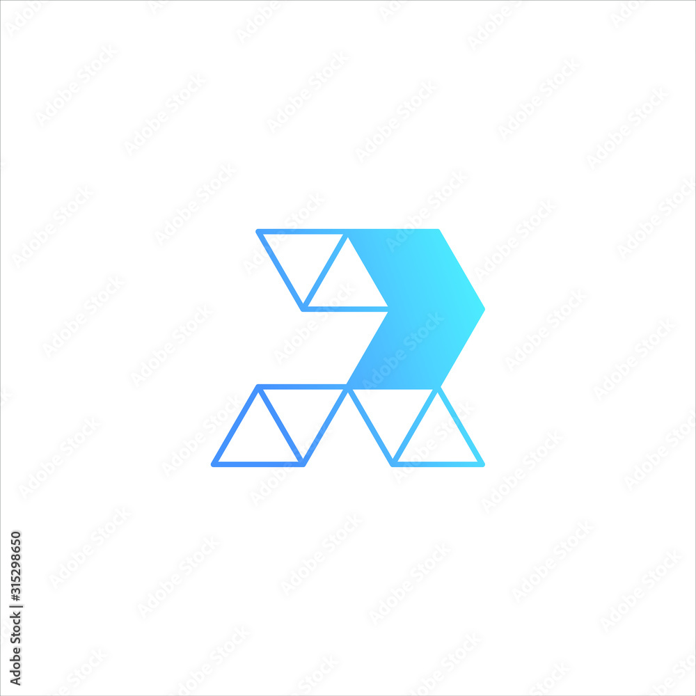 Letter R With Arrow Initial Logo Template Letter R With Arrow Initial Logo Template