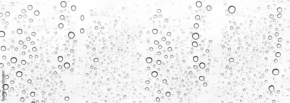 Rain drops on window glasses surface Natural Pattern of raindrops. Natural pattern of raindrops on white background for your design. Rain drops on window glasses surface Natural Pattern of raindrops. Natural pattern of raindrops on white background for your design.