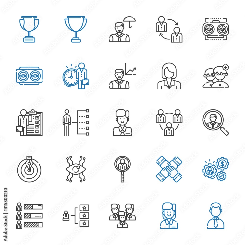leadership icons set leadership icons set
