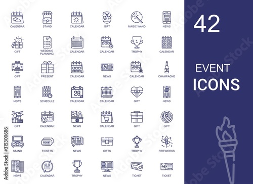 event icons set