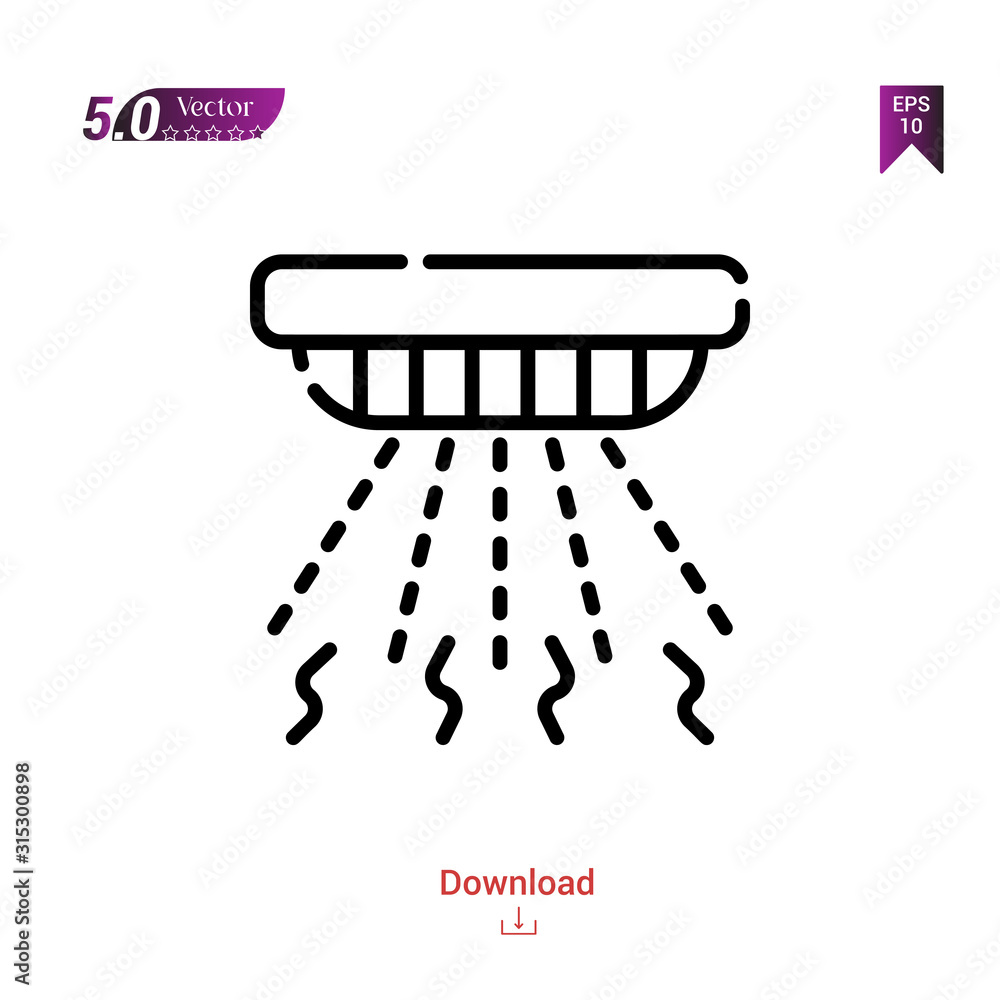 Outline smoke-detector icon vector isolated on white background. Graphic design, material-design,smart-home icons mobile application, logo, user interface. EPS 10 format vector Outline smoke-detector icon vector isolated on white background. Graphic design, material-design,smart-home icons mobile application, logo, user interface. EPS 10 format vector