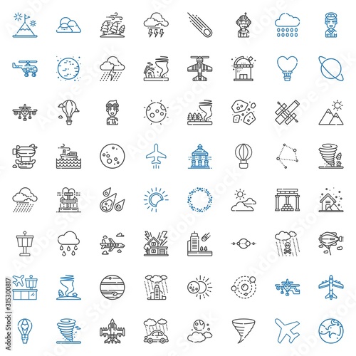 sky icons set