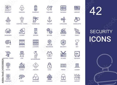 security icons set