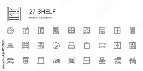 shelf icons set