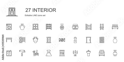 interior icons set