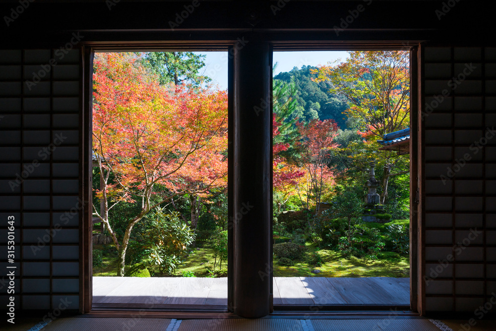 Fototapeta premium 京都 西明寺の紅葉