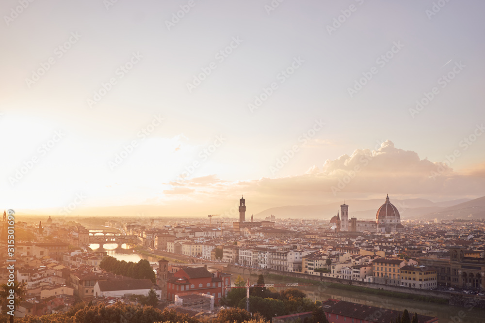 View of Florence from hill