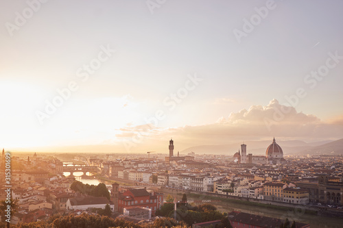 View of Florence from hill