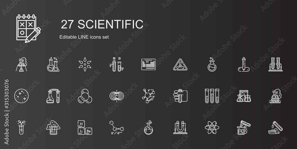 scientific icons set scientific icons set