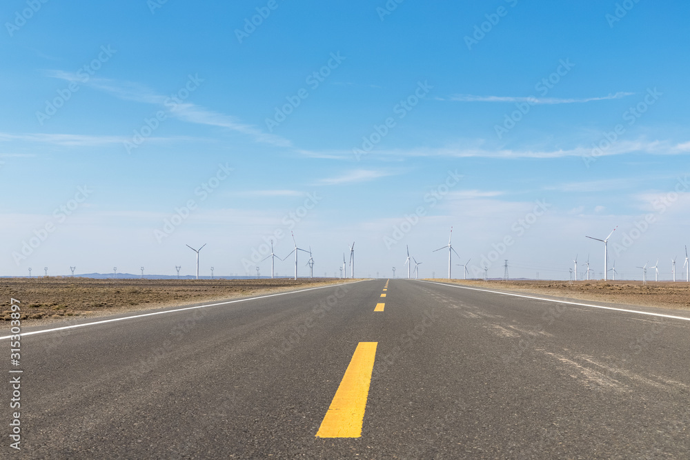 Fototapeta premium highway on wilderness