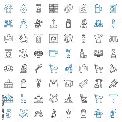 liquid icons set