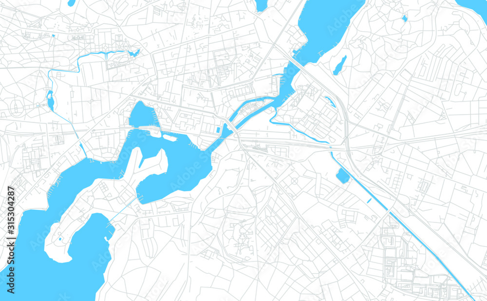 Potsdam, Germany bright vector map