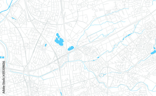 Leverkusen  Germany bright vector map