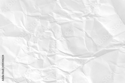 Paper texture Crumpled White.Top view.