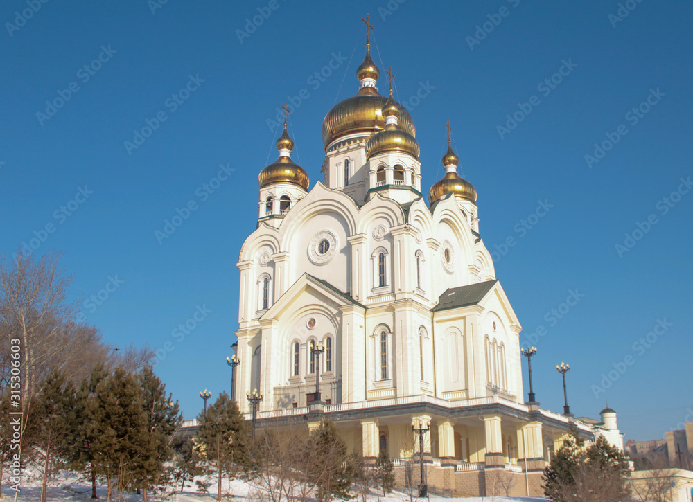 Spaso-Preobrazhensky Cathedral of the city of Khabarovsk.