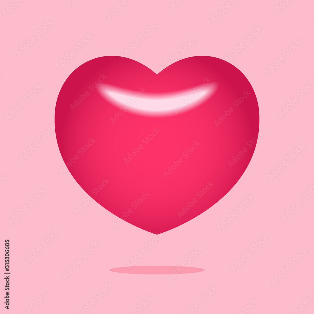 Cute heart shape candy vector.