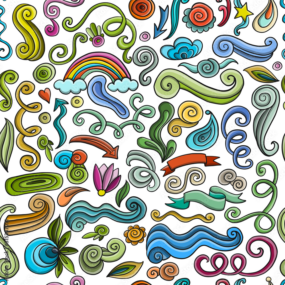 Swirl background, seamless pattern for your design