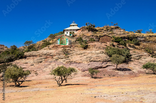 Landscape in Gheralta near Abraha Asbaha in Northern Ethiopia  Africa