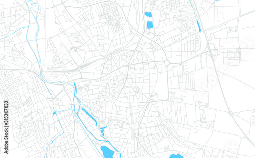 Hildesheim, Germany bright vector map