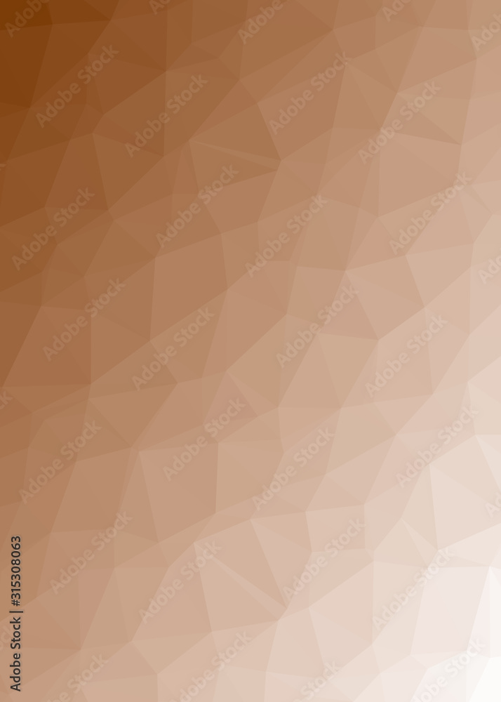Fototapeta premium Abstract Low Polygon gradient Generative Art background illustration