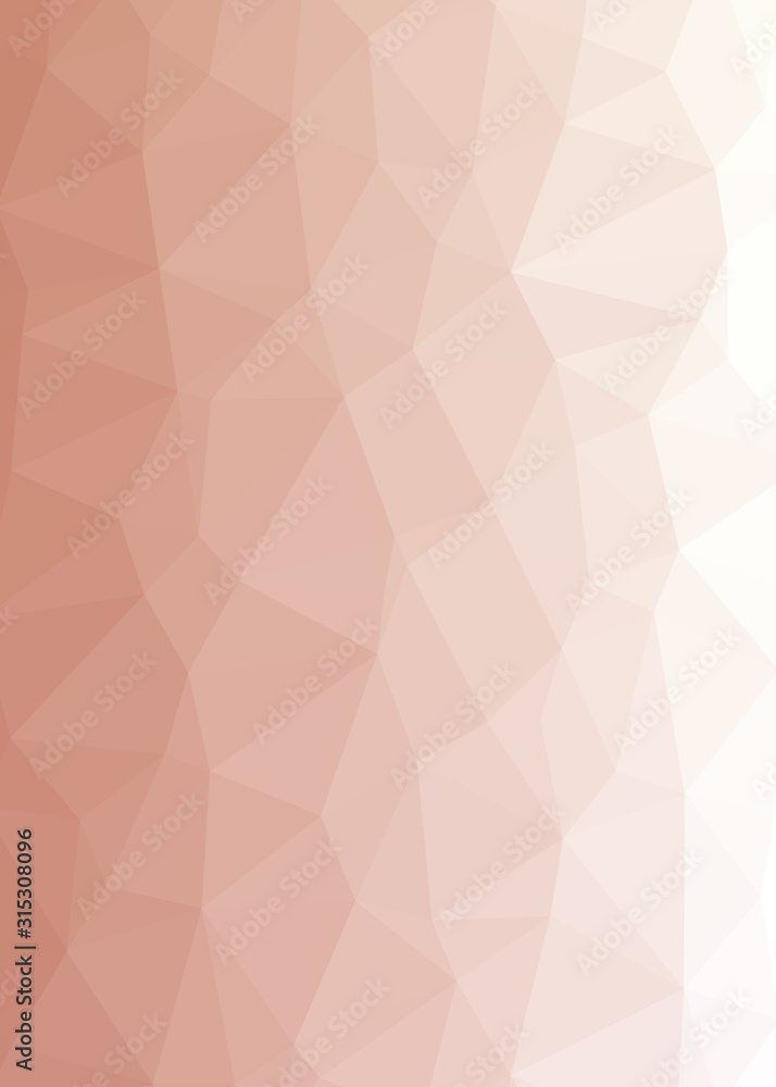 Naklejka premium Abstract Low Polygon gradient Generative Art background illustration