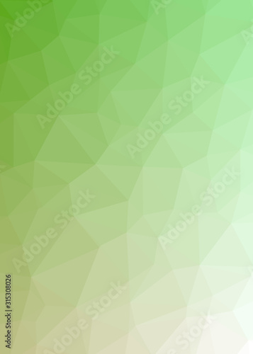 Abstract Low Polygon gradient Generative Art background illustration