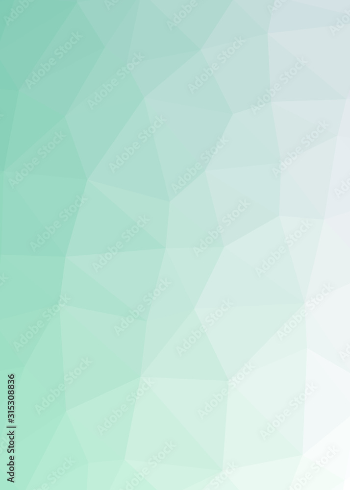 Fototapeta premium Abstract Low Polygon gradient Generative Art background illustration