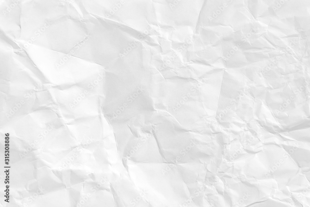 Obraz premium Paper texture Crumpled White.Top view.