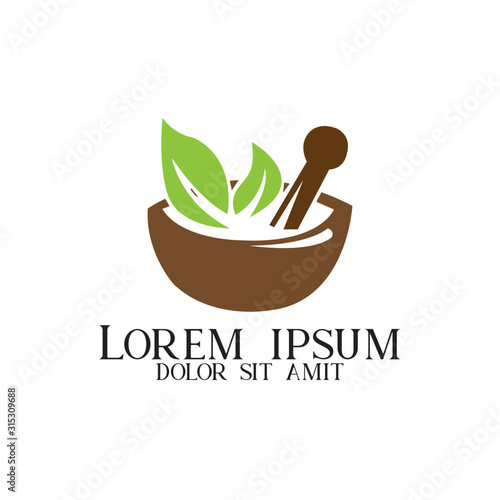 herbal health medicine logo vector, herbal healthy medical, herbal alternative treatment logo