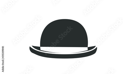 fedora hat icon logo design illustration