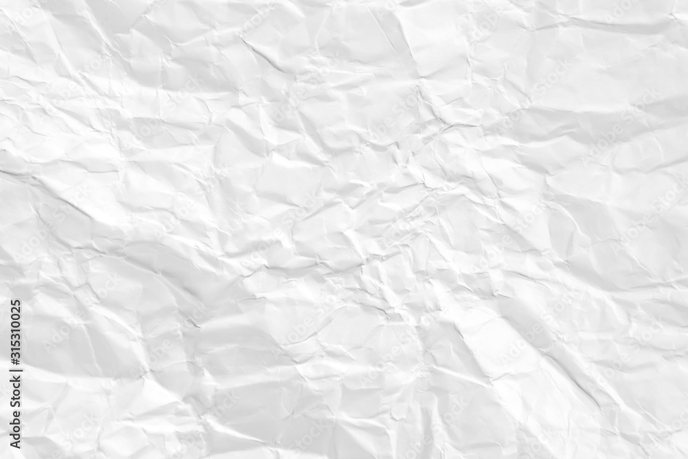 Obraz premium Paper texture Crumpled White.Top view.