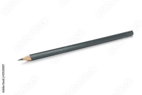 new gray triangular pencil isolated