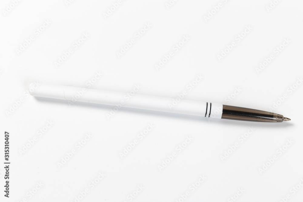 Handheld Writing Tools Pen for Business Office and School Education Supplies in White Isolated Background Handheld Writing Tools Pen for Business Office and School Education Supplies in White Isolated Background