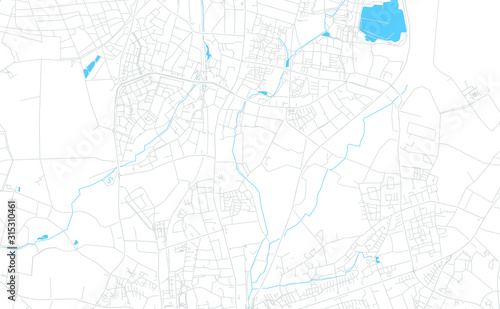 Norderstedt, Germany bright vector map