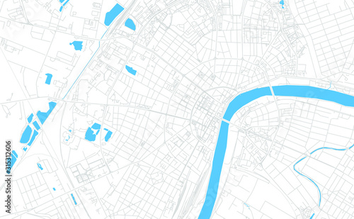Szeged, Hungary bright vector map