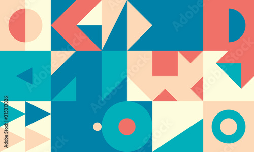 Geometric Abstract Vector Elements Design