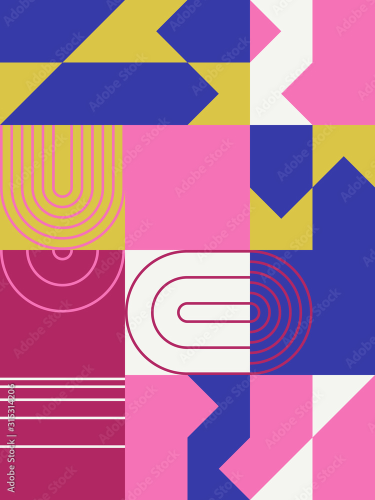 Obraz premium Neon Abstract Vector Pattern Design
