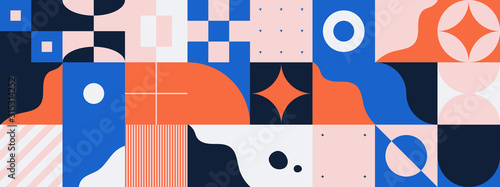 Horizontal Abstract Vector Pattern Design
