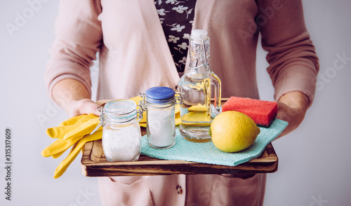 Принти на полотні Natural cleaners concept